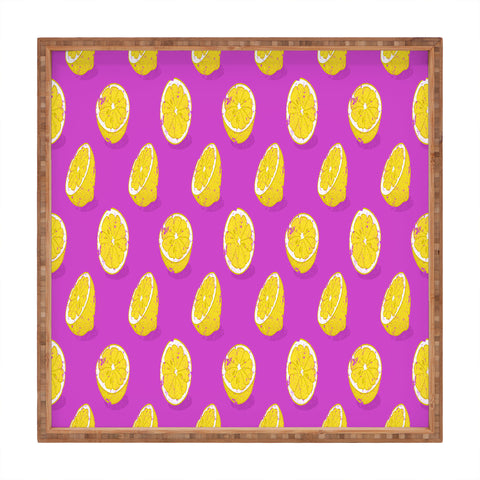 Evgenia Chuvardina Juicy lemon Square Tray