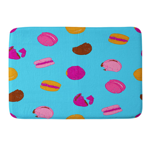 Evgenia Chuvardina Kawaii french macarons Memory Foam Bath Mat