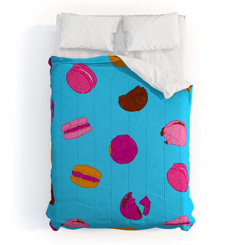 Evgenia Chuvardina Kawaii french macarons Comforter
