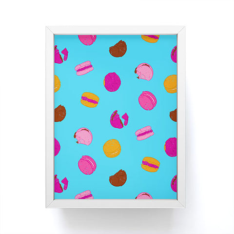 Evgenia Chuvardina Kawaii french macarons Framed Mini Art Print