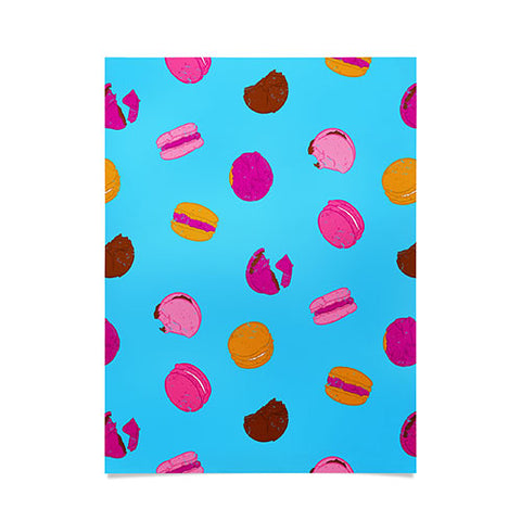 Evgenia Chuvardina Kawaii french macarons Poster