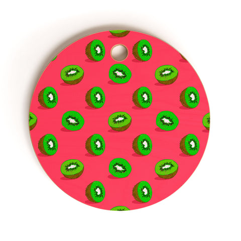 Evgenia Chuvardina Kiwifruit Cutting Board Round