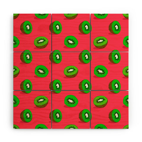 Evgenia Chuvardina Kiwifruit Wood Wall Mural