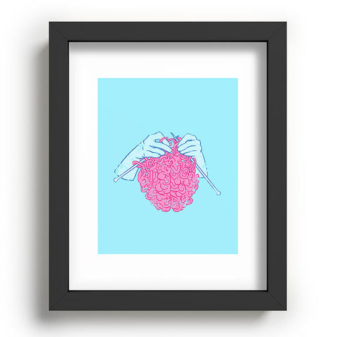 Evgenia Chuvardina Knitting a brain Recessed Framing Rectangle