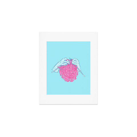 Evgenia Chuvardina Knitting a brain Art Print