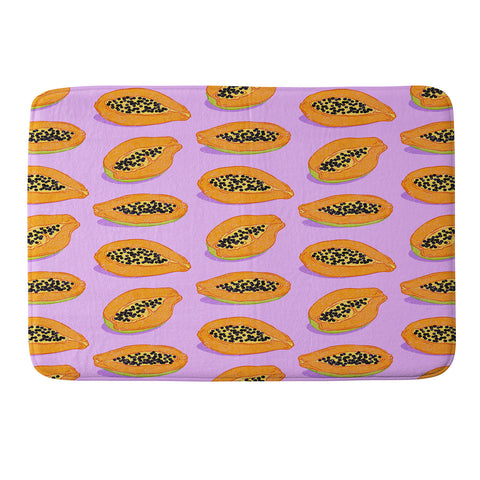 Evgenia Chuvardina Papaya Memory Foam Bath Mat