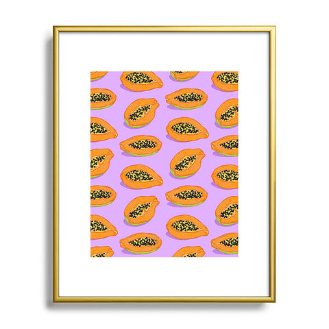 Evgenia Chuvardina Papaya Metal Framed Art Print