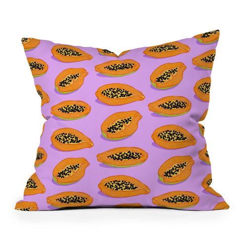 Evgenia Chuvardina Papaya Throw Pillow