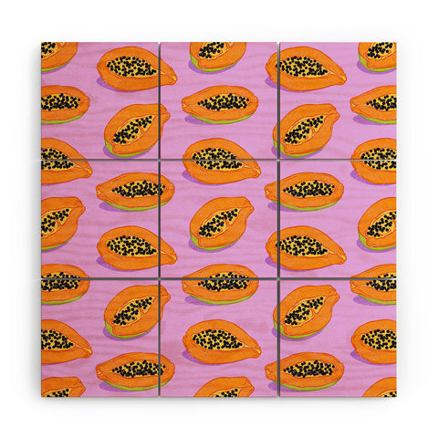 Evgenia Chuvardina Papaya Wood Wall Mural