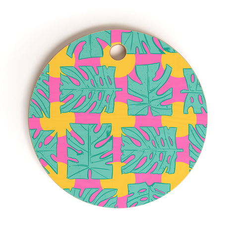 Evgenia Chuvardina Party palms Cutting Board Round