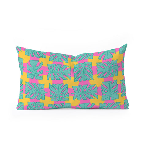 Evgenia Chuvardina Party palms Oblong Throw Pillow