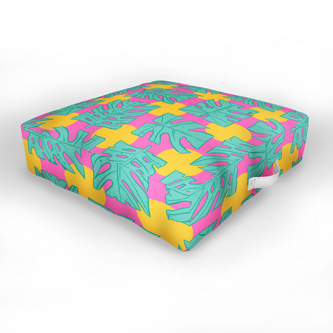 Evgenia Chuvardina Party palms Outdoor Floor Cushion