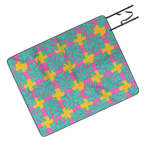 Evgenia Chuvardina Party palms Picnic Blanket