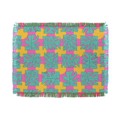 Evgenia Chuvardina Party palms Throw Blanket