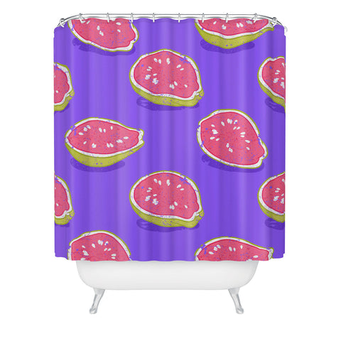 Evgenia Chuvardina Pink guava Shower Curtain