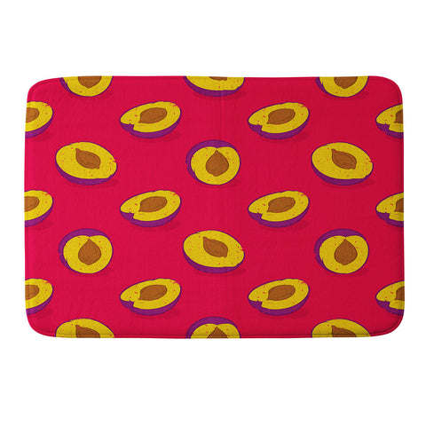 Evgenia Chuvardina Plum Memory Foam Bath Mat