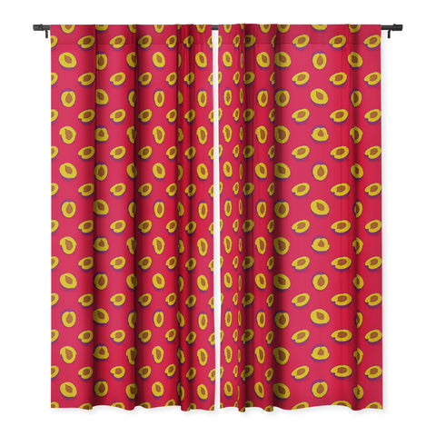 Evgenia Chuvardina Plum Blackout Window Curtain