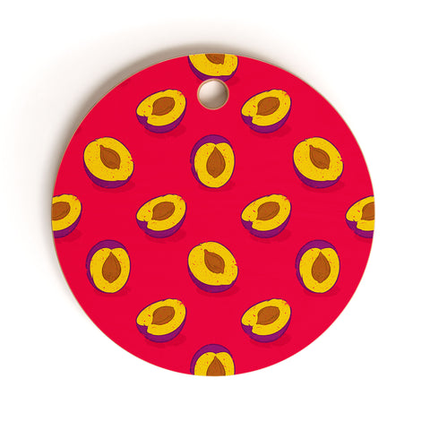 Evgenia Chuvardina Plum Cutting Board Round