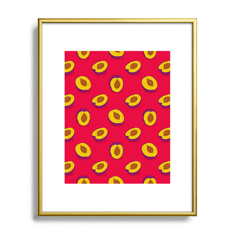 Evgenia Chuvardina Plum Metal Framed Art Print