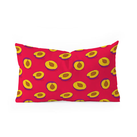 Evgenia Chuvardina Plum Oblong Throw Pillow