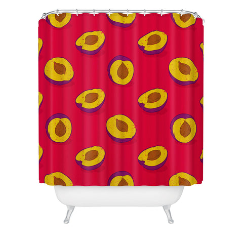 Evgenia Chuvardina Plum Shower Curtain