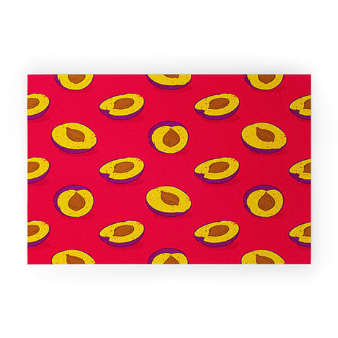 Evgenia Chuvardina Plum Welcome Mat