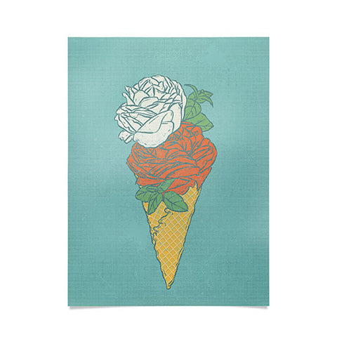 Evgenia Chuvardina Rose ice cream Poster