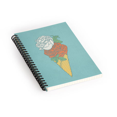 Evgenia Chuvardina Rose ice cream Spiral Notebook