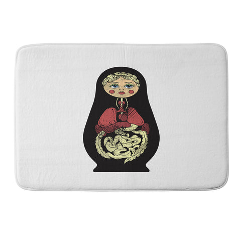 Evgenia Chuvardina Russian doll Memory Foam Bath Mat