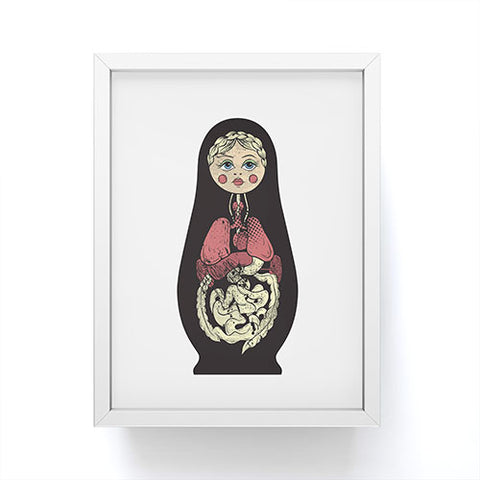 Evgenia Chuvardina Russian doll Framed Mini Art Print