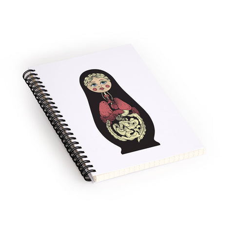 Evgenia Chuvardina Russian doll Spiral Notebook