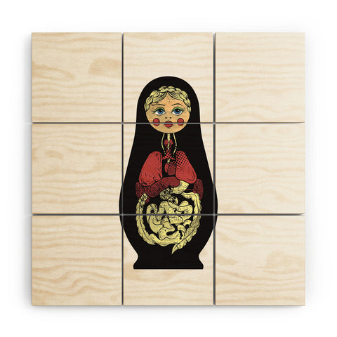 Evgenia Chuvardina Russian doll Wood Wall Mural