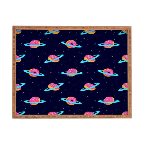 Evgenia Chuvardina Sugar rings of Saturn Rectangular Tray