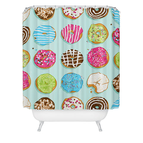 Evgenia Chuvardina Sweet donuts Shower Curtain