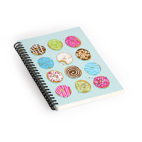 Evgenia Chuvardina Sweet donuts Spiral Notebook