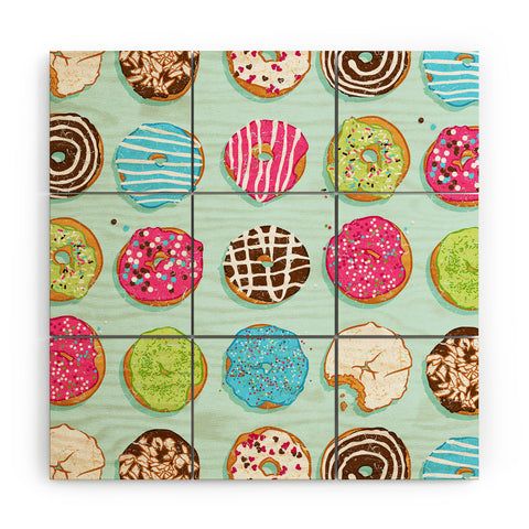 Evgenia Chuvardina Sweet donuts Wood Wall Mural