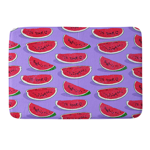 Evgenia Chuvardina Tasty watermelons Memory Foam Bath Mat