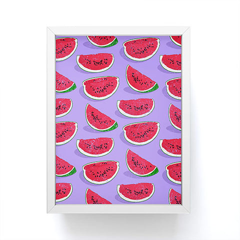 Evgenia Chuvardina Tasty watermelons Framed Mini Art Print