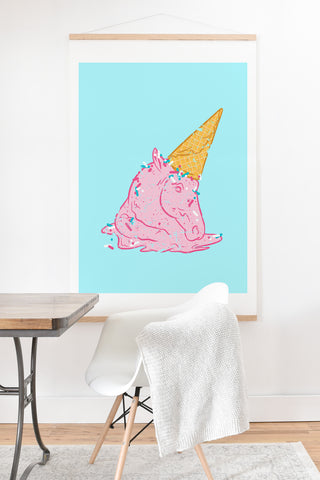 Evgenia Chuvardina Unicorn melts Art Print And Hanger