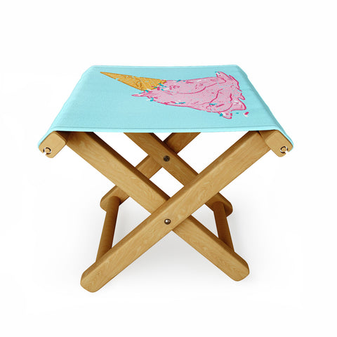 Evgenia Chuvardina Unicorn melts Folding Stool