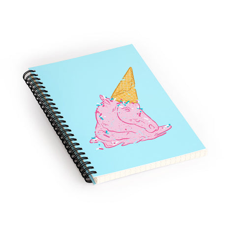 Evgenia Chuvardina Unicorn melts Spiral Notebook