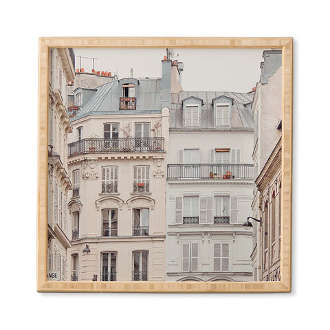 Eye Poetry Photography Bonjour Montmartre Paris Architecture Framed Wall Art