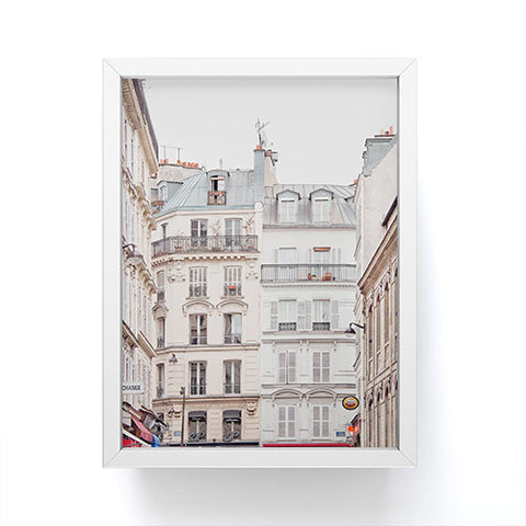 Eye Poetry Photography Bonjour Montmartre Paris Architecture Framed Mini Art Print