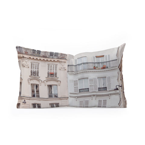 Eye Poetry Photography Bonjour Montmartre Paris Architecture Oblong Throw Pillow