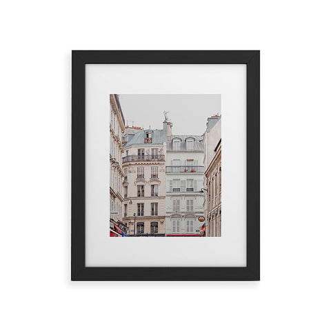 Eye Poetry Photography Bonjour Montmartre Paris Architecture Framed Art Print