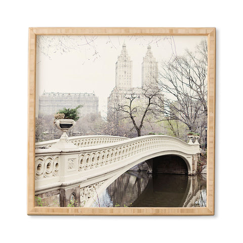 Eye Poetry Photography Bow Bridge in Central Park Framed Wall Art