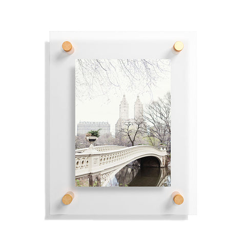 Eye Poetry Photography Bow Bridge in Central Park Floating Acrylic Print