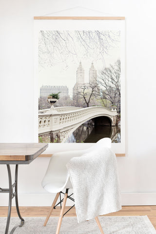 Eye Poetry Photography Bow Bridge in Central Park Art Print And Hanger