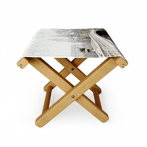 Eye Poetry Photography Bow Bridge in Central Park Folding Stool