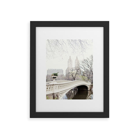 Eye Poetry Photography Bow Bridge in Central Park Framed Art Print